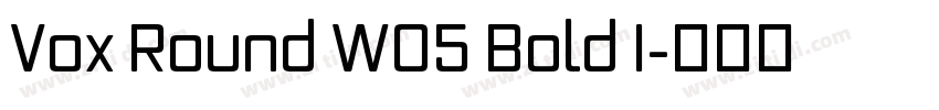 Vox Round W05 Bold I字体转换